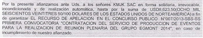 fianza