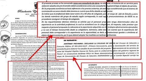 Anulan proceso para estudios de pre inversión de hospital Unanue