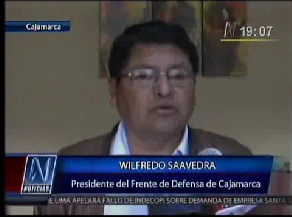 Wilfredo Saavedra sobre Gregorio Santos: “Nos sentimos deshonrados”