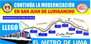 ¡El colmo! alcalde Burgos se adjudica construcción del Metro de Lima