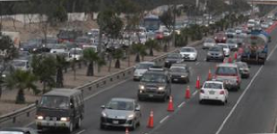 Denuncian falso tercer carril  en la carretera Panamericana Sur