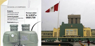 Binoculares para la PNP costaron 14 veces su precio real