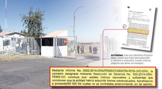 Arequipa: Sancionan a responsables de compras sobrevaloradas