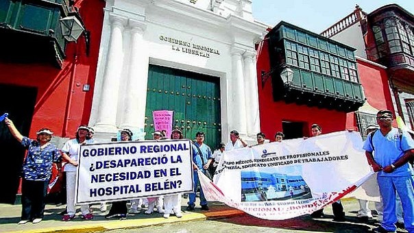 Trujillo: Exigen realizar obra en el Belén que fue dejada de lado por gobierno regional