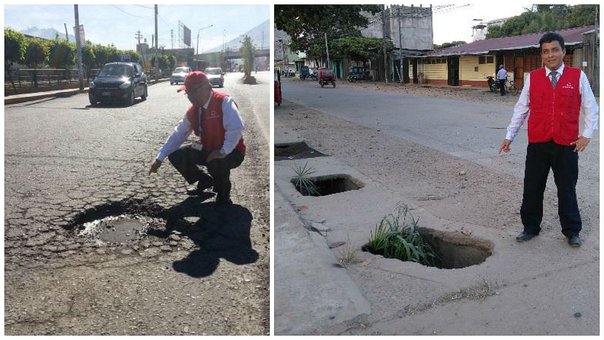 Contraloría inspecciona vías en mal estado en 8 ciudades del sur del país