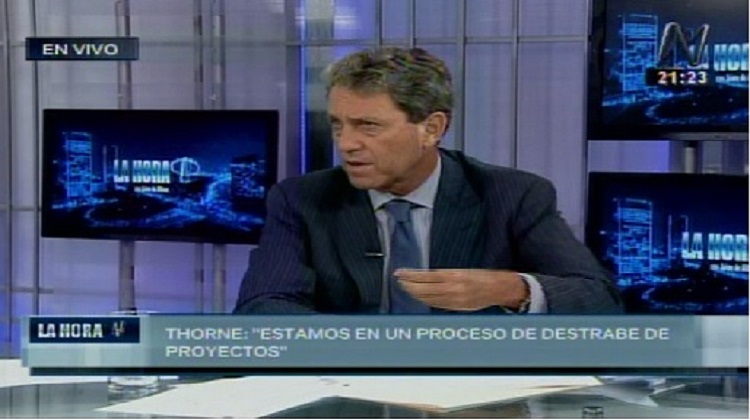 Thorne: “Hemos heredado proyectos de inversión que son lo peor que hemos encontrado”