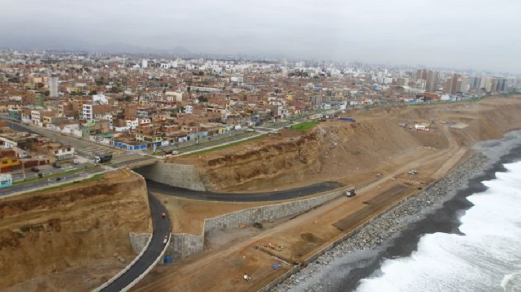 Vía Costa Verde tramo Callao se incrementó en S/166 millones