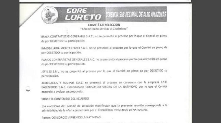 Comité del Gorel en la mira por favorecer a constructora