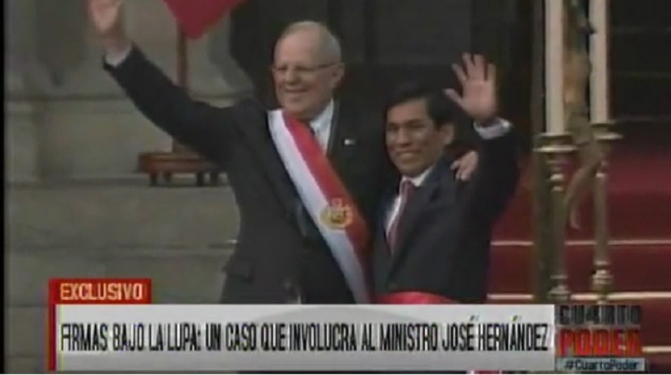 Hernández: firmas falsas en expediente de empresa que representaba