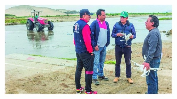 Deficiencias en trabajos de descolmatación en el río Lacramarca