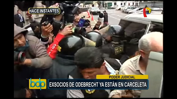 Ex socios de Odebrecht son trasladados a carceleta del Poder Judicial