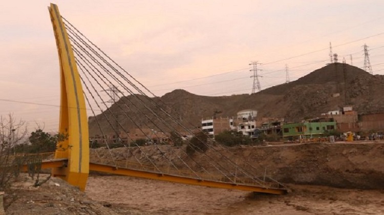 Caída de puente Solidaridad causa perjuicio de más de S/5 millones
