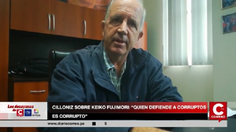 Fernando Cilloniz sobre Keiko Fujimori: “Quien defiende a corruptos es corrupto” (VIDEO)