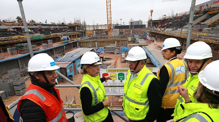 Ministra de Comercio del Reino Unido constató avance de obras en la Videna