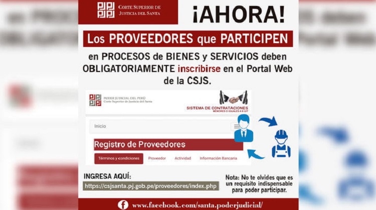 Áncash: Corte del Santa lanza aplicativo web para contrataciones estatales
