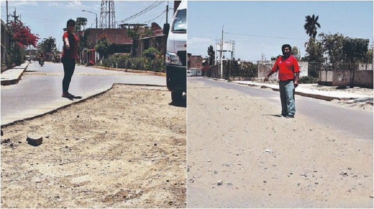 Lambayeque: Millonarias obras de pistas y veredas están en mal estado