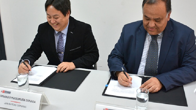 PERÚ COMPRAS y PRODUCE firman convenio que permitirá fortalecer a las PYMES como proveedores del estado
