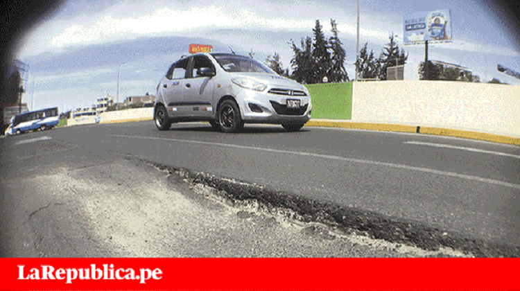 Alcaldesa de Arequipa ‘se lava las manos’ por hundimiento de pista en intercambio vial