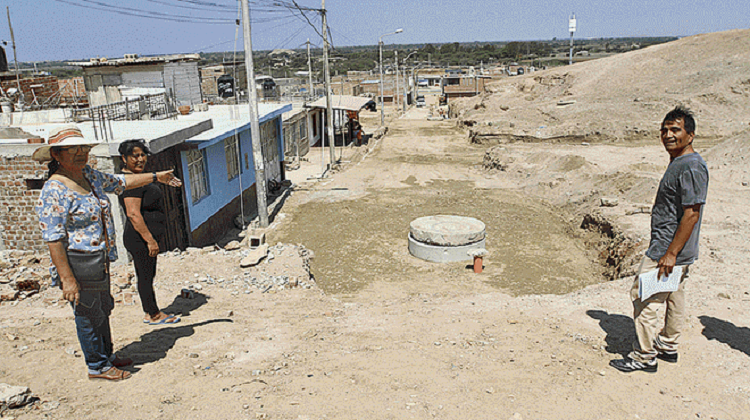 Denuncian deficiencias en proyecto ejecutado por alcalde Junior Vásquez