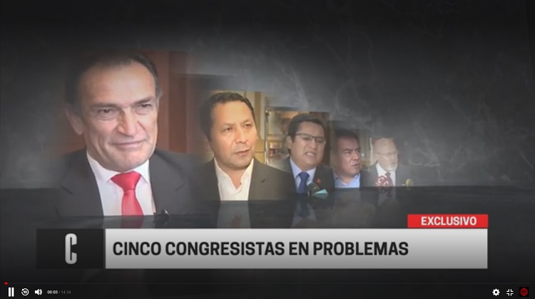 Cinco congresistas fueron acusados por David Cornejo de actos irregulares (Video)