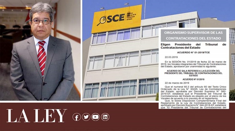 Mario Arteaga Zegarra es el nuevo presidente del Tribunal de Contrataciones del Estado