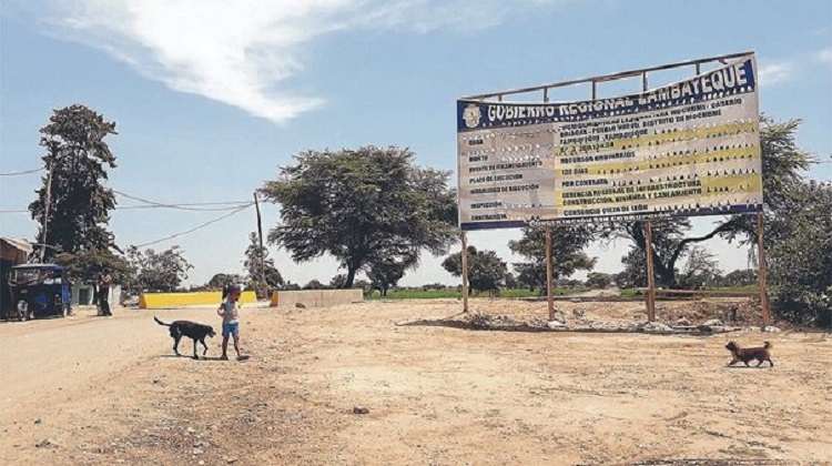 Lambayeque: Constructora deja obra inconclusa en Mochumí