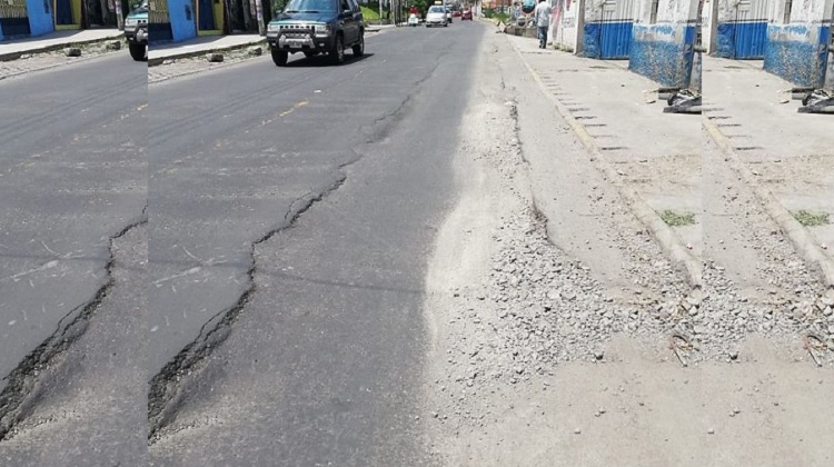Mala ejecución de obra dañó avenida Lambramani y calle Pizarro
