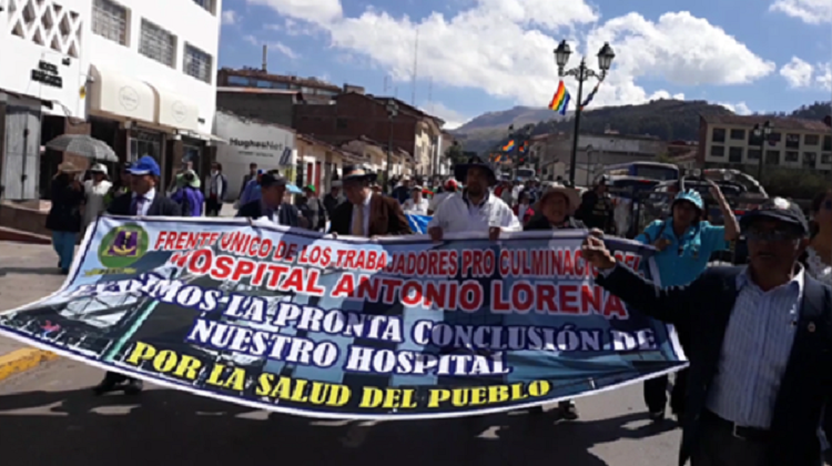 Exigen conclusión de hospital Lorena de Cusco paralizado por actos de corrupción