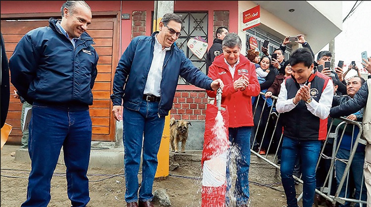 Agua y desagüe para 33 mil vecinos de Santa Clara en Ate