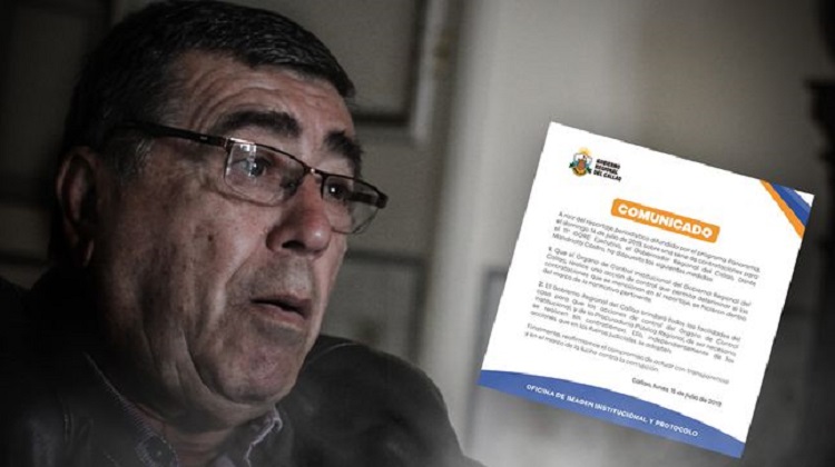 Gobierno del Callao se pronuncia sobre gasto de más de S/ 100 mil por el Gore Ejecutivo