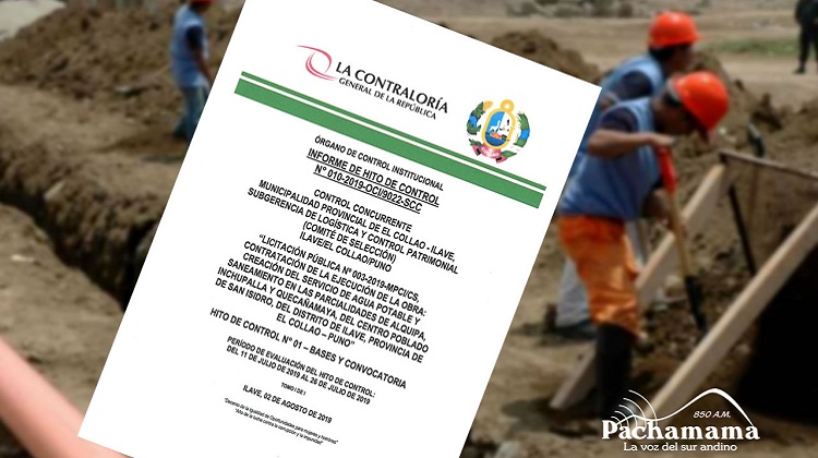 Hallan serias deficiencias en la licitación de una obra de agua potable en la comuna local de El Collao