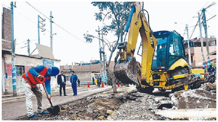 Las pistas están bombardeadas en tres distritos de Trujillo