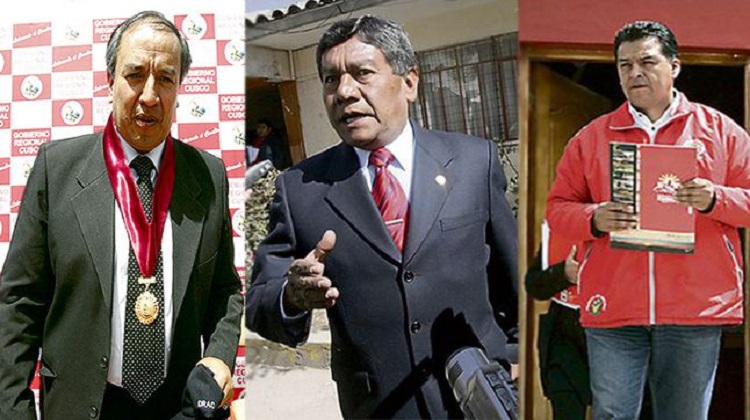 Cusco: En la mira los bienes de Jorge Acurio, René Concha y Edwin Licona