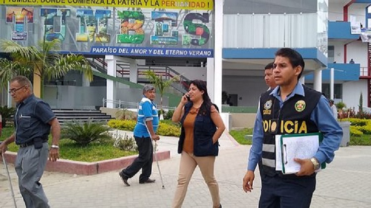 Allanan oficinas del Gobierno Regional de Tumbes