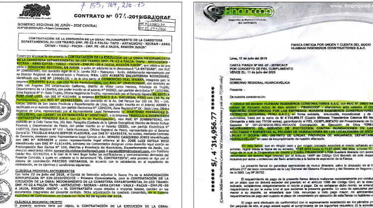 Cooperativa emitió irregularmente cartas fianzas en beneficio de consorcios para licitar obras millonarias con el Estado