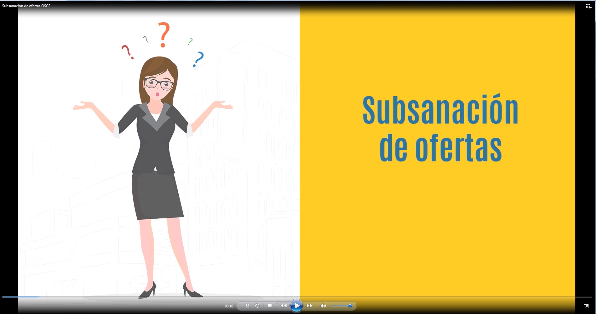 Video Tutorial “Subsanación de Ofertas”