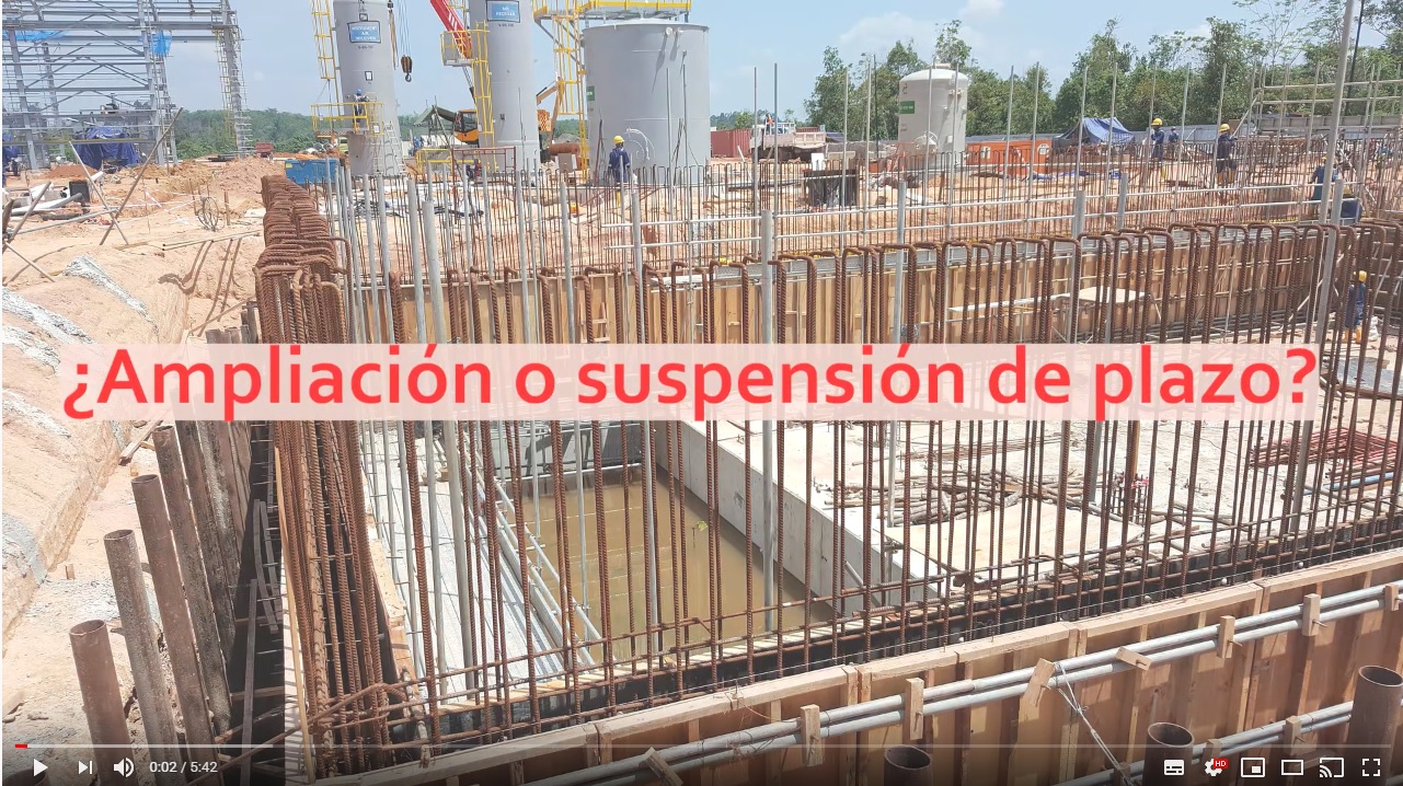 Ampliación o suspensión de plazo