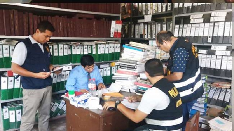 Fiscalía participó en detención de 4 exfuncionarios de la municipalidad Moyobamba