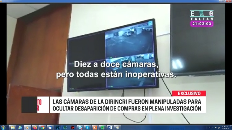 Compra de mascarillas en la PNP: Cámaras de seguridad de la Dirincri fueron manipuladas (VIDEO)