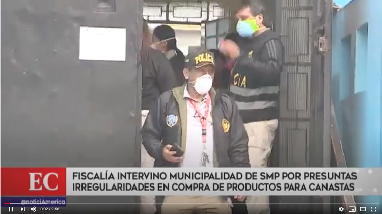 SMP: Intervienen municipalidad por presuntas irregularidades en compra de productos para canastas