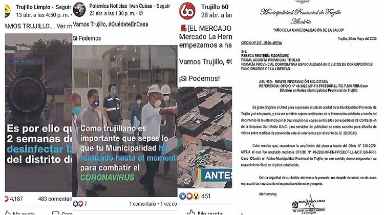 Fiscalía indaga contrato de la MPT con agencia limeña que difundió cuatro videos en redes