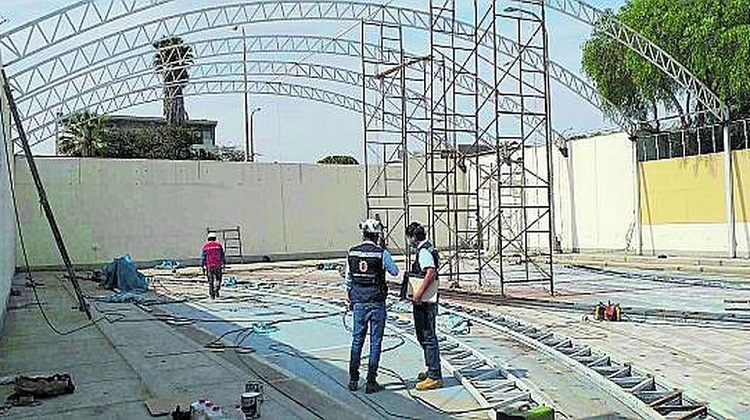 Ica: Obra con riesgo de colapsar por soldaduras deficientes