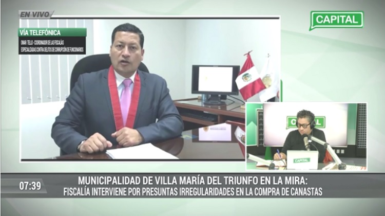 VMT: fiscal revela que una de las direcciones del proveedor de las canastas aparece como inexistente (Video)