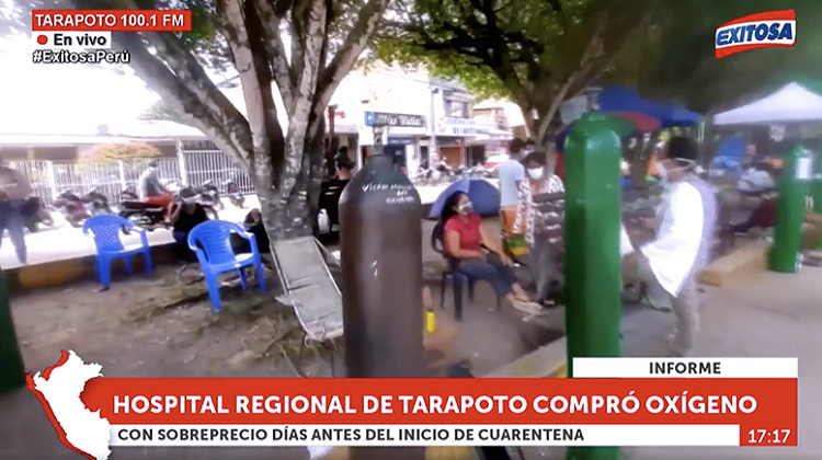 Hospital compró oxígeno medicinal con sobreprecio días antes de la cuarentena