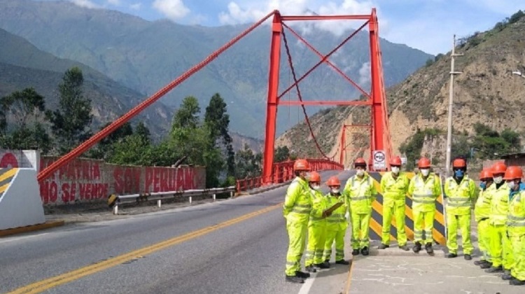 Ositrán supervisa el reinicio de obras en infraestructura de transporte
