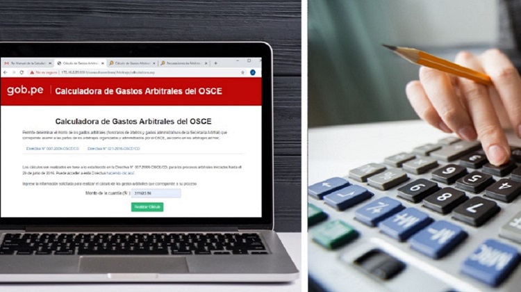 Contrataciones del Estado: disponen nueva calculadora de gastos arbitrales