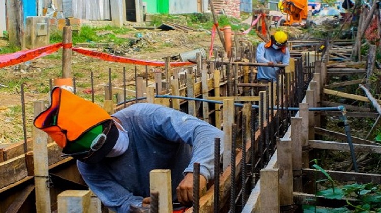 Loreto: Avanza obra de alcantarillado pluvial