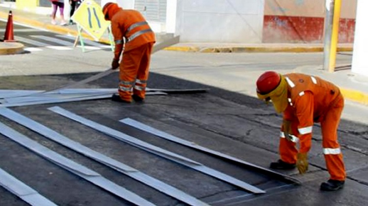 Municipio de Azángaro hizo pintado y señalización de vías de forma antitécnica