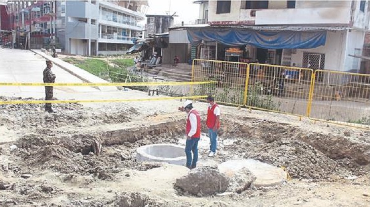 Tumbes: Alertan riesgos en obra de calles del distrito de Aguas Verdes