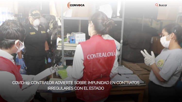 Covid-19: Contralor advierte sobre impunidad en contratos irregulares con el estado
